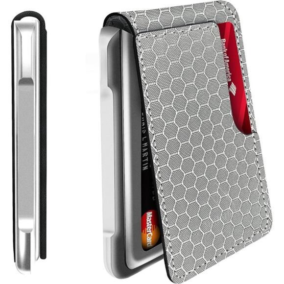 Mens Wallet Tactical Bifold Wallets for Men Metal RFID Blocking - Picture 1 of 6